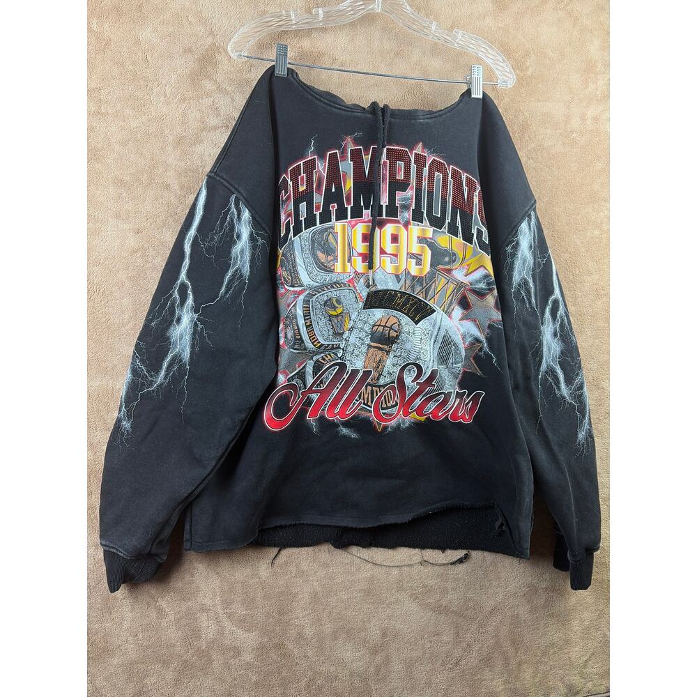 Copper Rivet Champions All Star 1995 Cropped Hoodie in Size XL